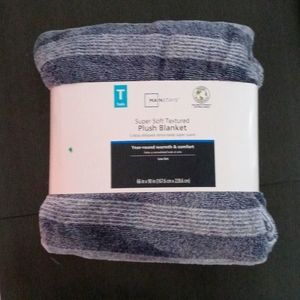 Brand New NWT Mainstays Twin Super Soft Textured Plush Blanket 66 x 90in
